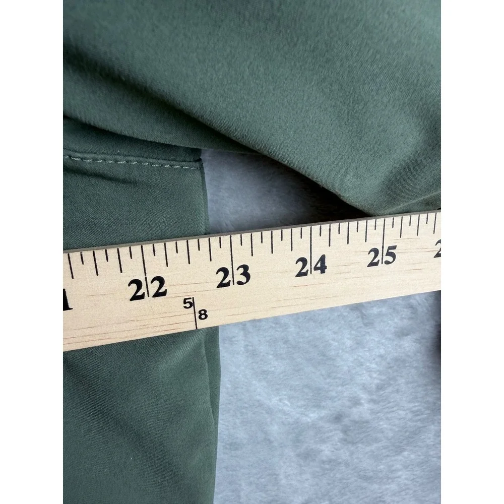 THE NORTH FACE Mens M Green Hooded Full Zip Outdoor Jacket Fleece Lined Flawed